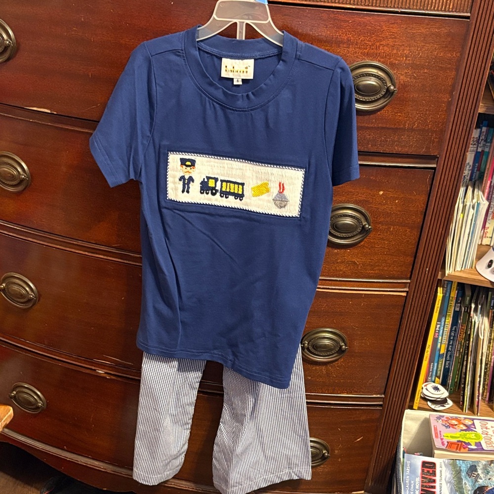 Babeeni Smocked Polar Express outfit